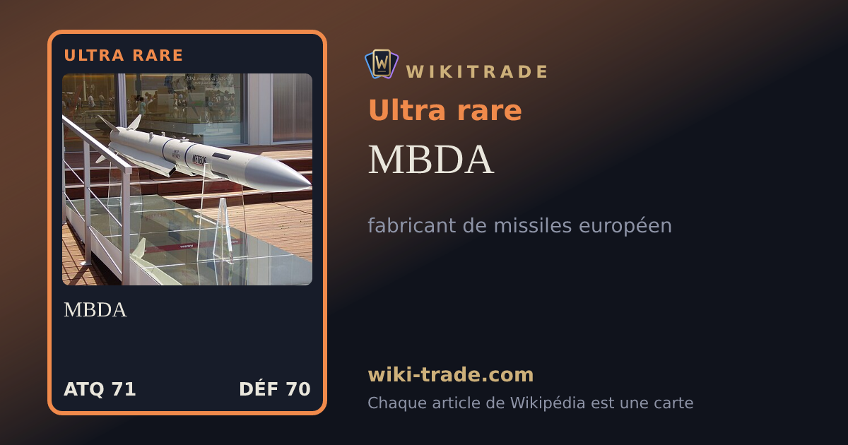 MBDA — carte Ultra rare