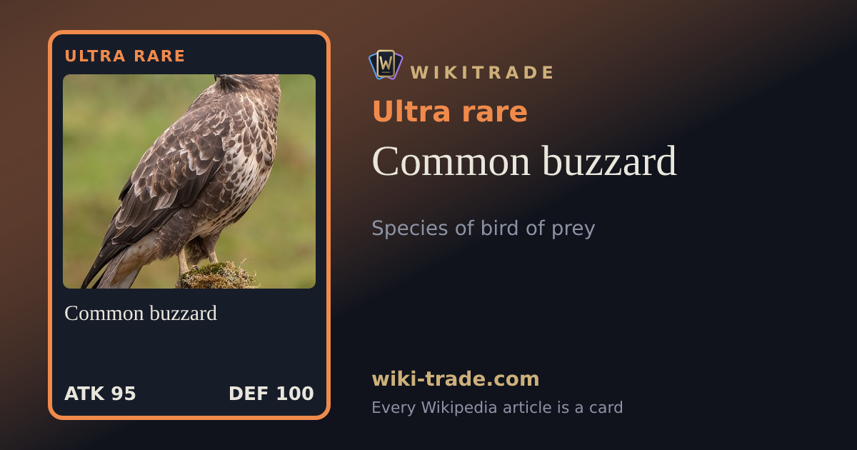 Common buzzard — Ultra rare card