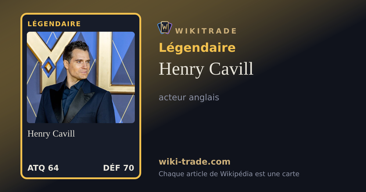Henry Cavill — carte Légendaire