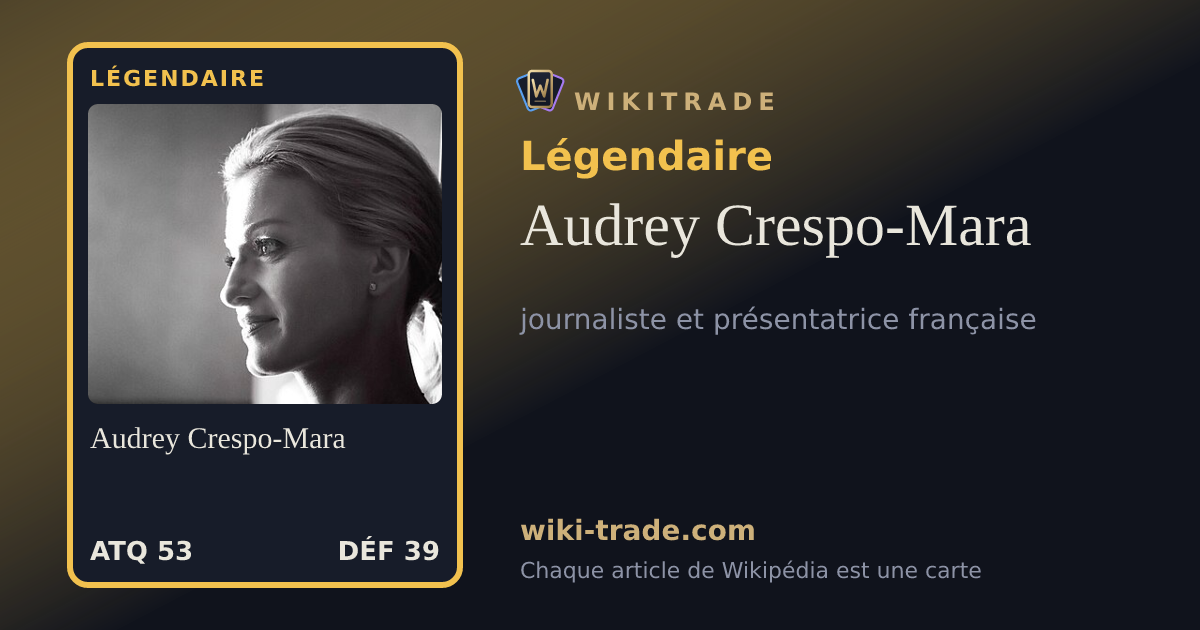 Audrey Crespo-Mara — carte Légendaire