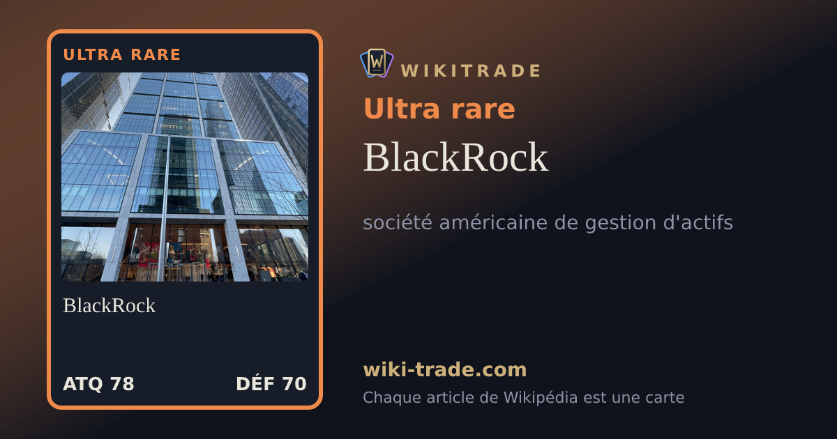 BlackRock — carte Ultra rare