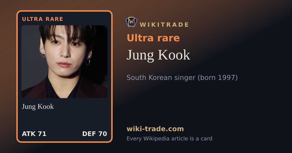 Jung Kook — Ultra rare card