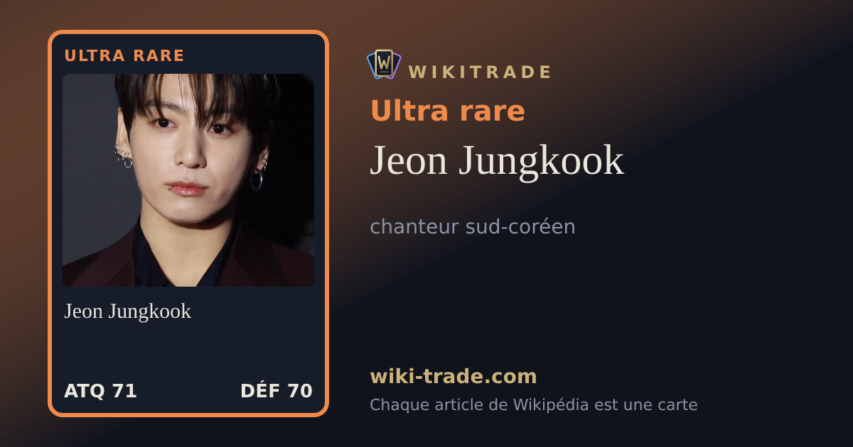 Jeon Jungkook — carte Ultra rare