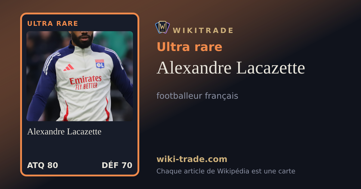 Alexandre Lacazette — carte Ultra rare
