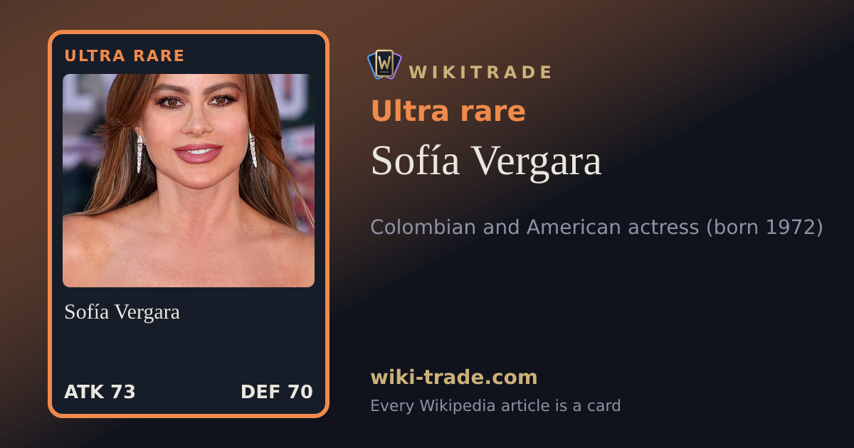 Sofía Vergara — Ultra rare card