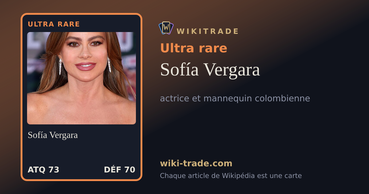 Sofía Vergara — carte Ultra rare