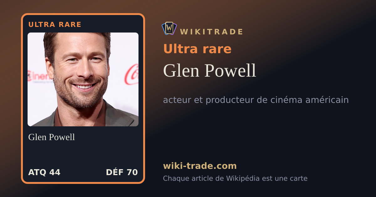 Glen Powell — carte Ultra rare