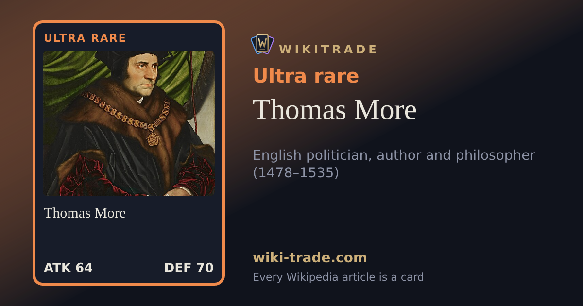 Thomas More — Ultra rare card