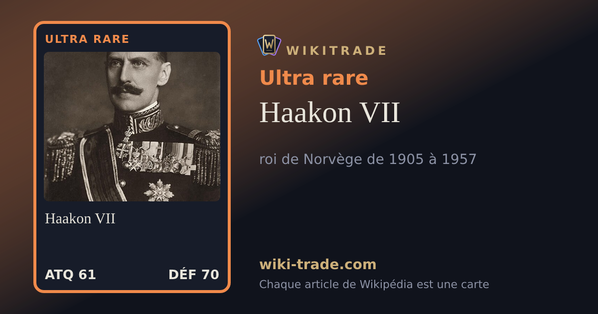 Haakon VII — carte Ultra rare