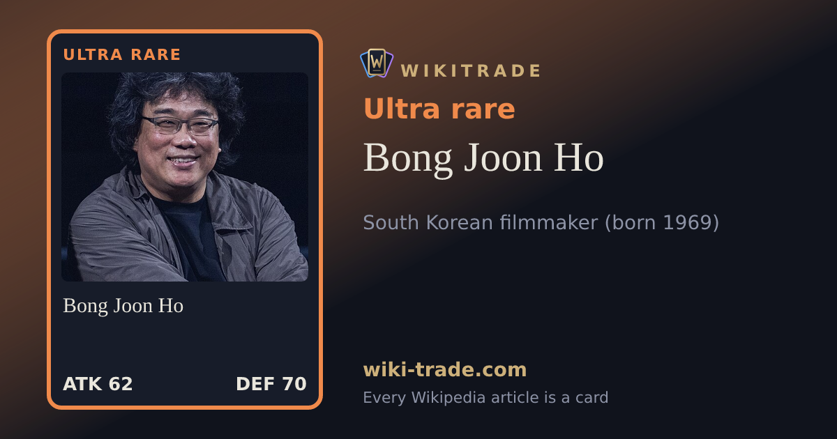 Bong Joon Ho — Ultra rare card
