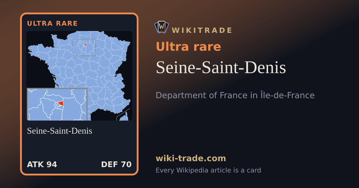 Seine-Saint-Denis — Ultra rare card