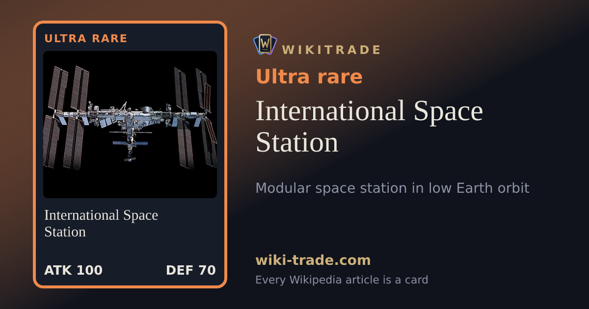 International Space Station — Ultra rare card
