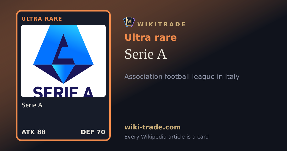 Serie A — Ultra rare card