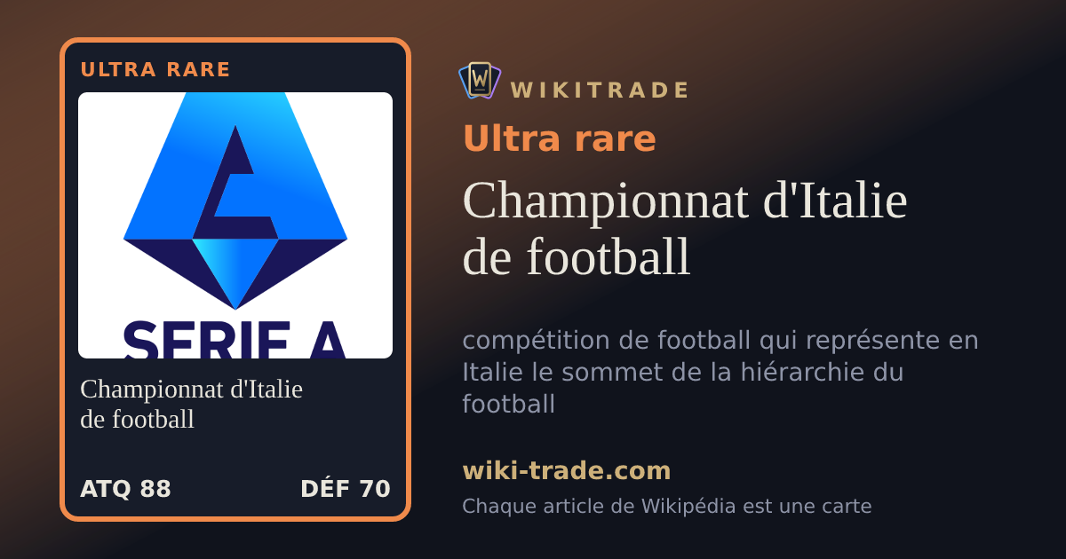 Championnat d'Italie de football — carte Ultra rare