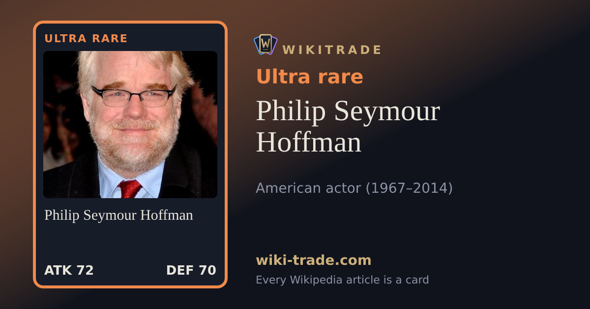 Philip Seymour Hoffman — Ultra rare card