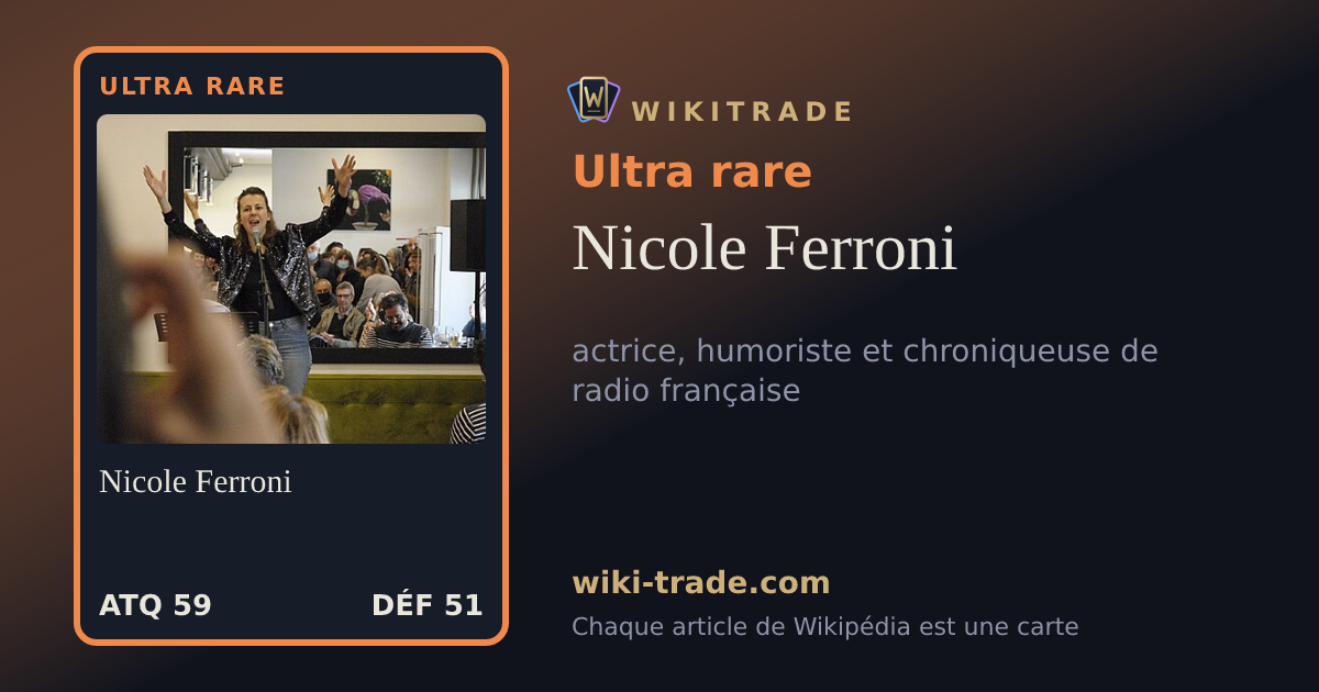 Nicole Ferroni — carte Ultra rare