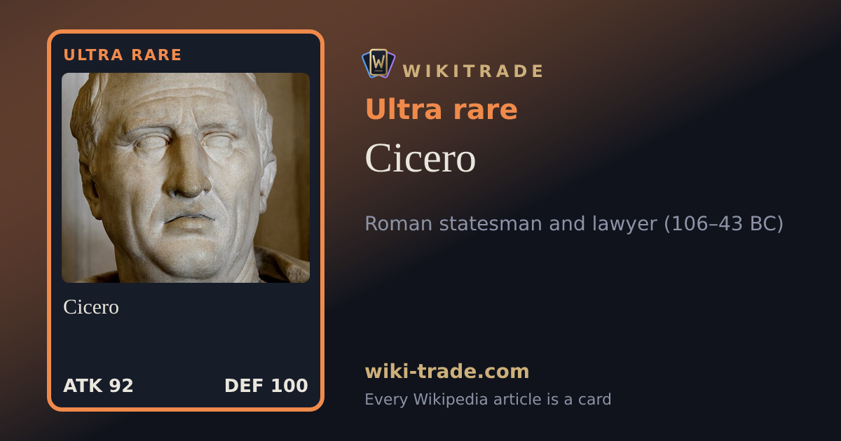 Cicero — Ultra rare card
