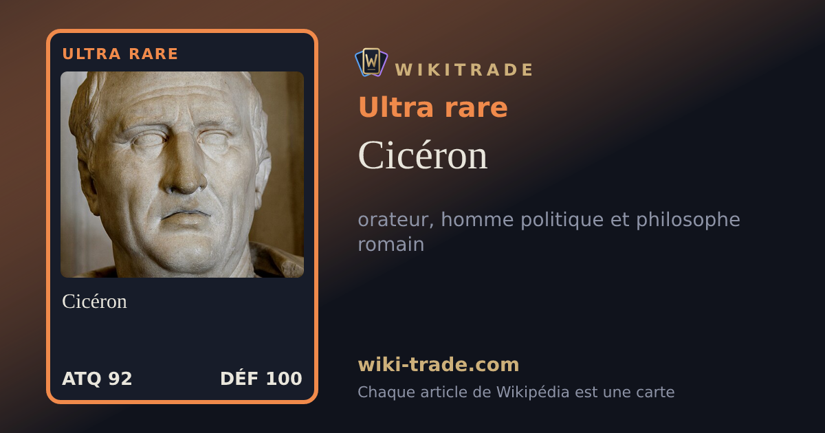 Cicéron — carte Ultra rare
