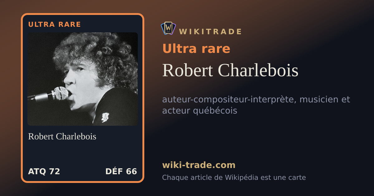 Robert Charlebois — carte Ultra rare