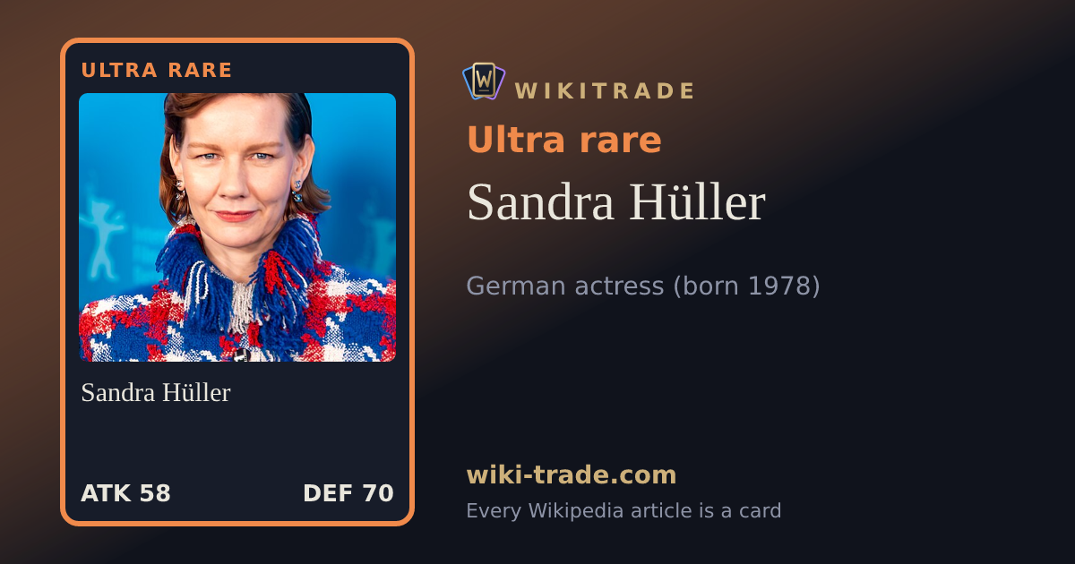 Sandra Hüller — Ultra rare card