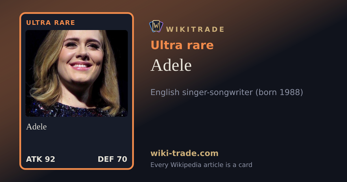 Adele — Ultra rare card