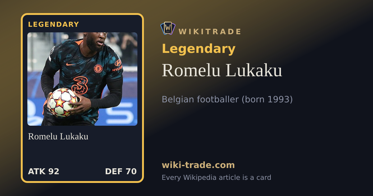 Romelu Lukaku — Legendary card