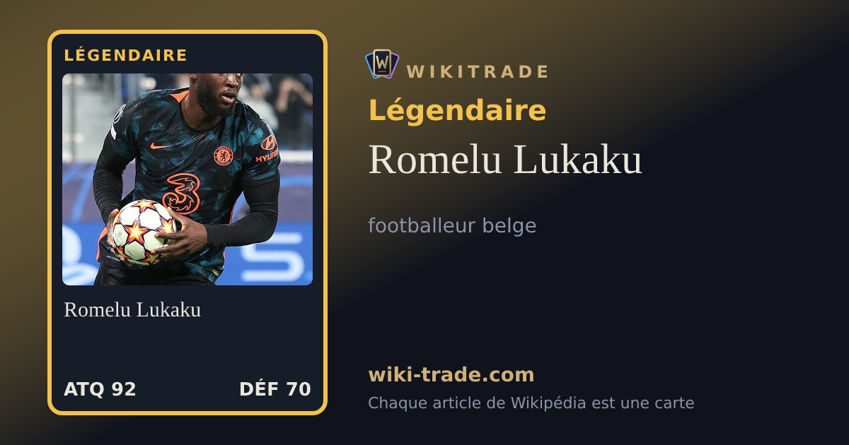 Romelu Lukaku — carte Légendaire