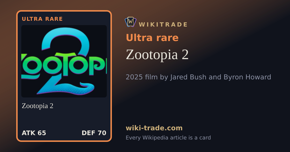 Zootopia 2 — Ultra rare card