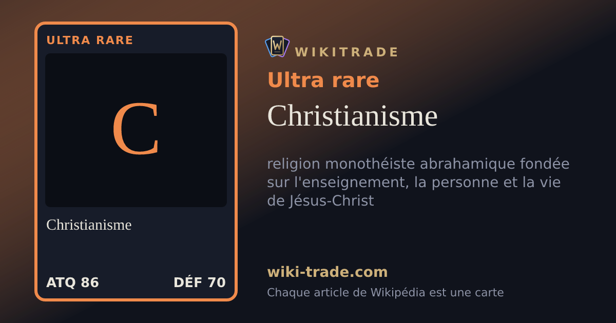 Christianisme — carte Ultra rare