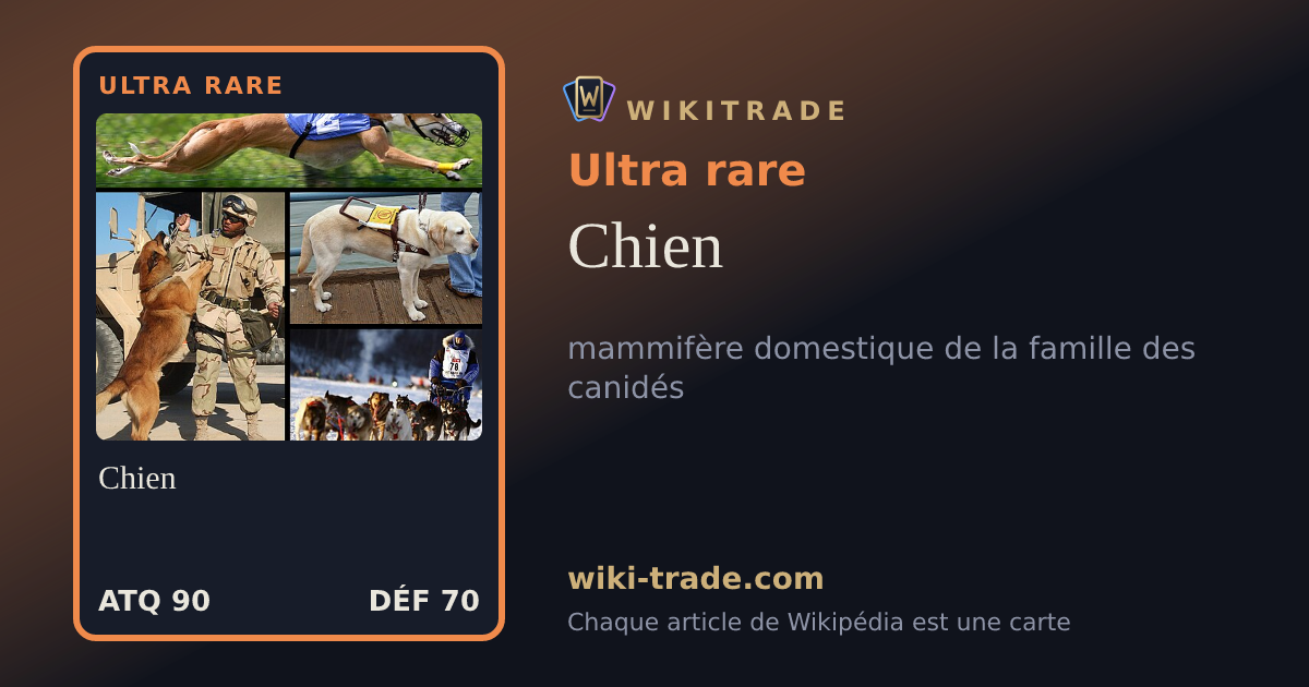 Chien — carte Ultra rare