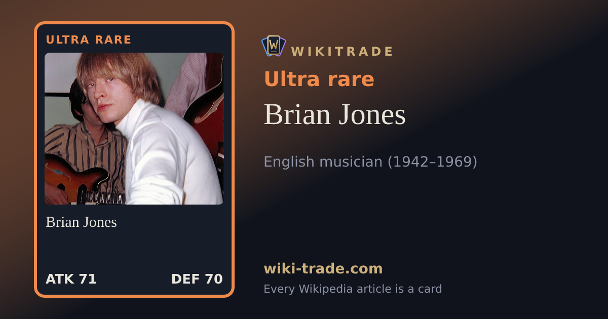Brian Jones — Ultra rare card