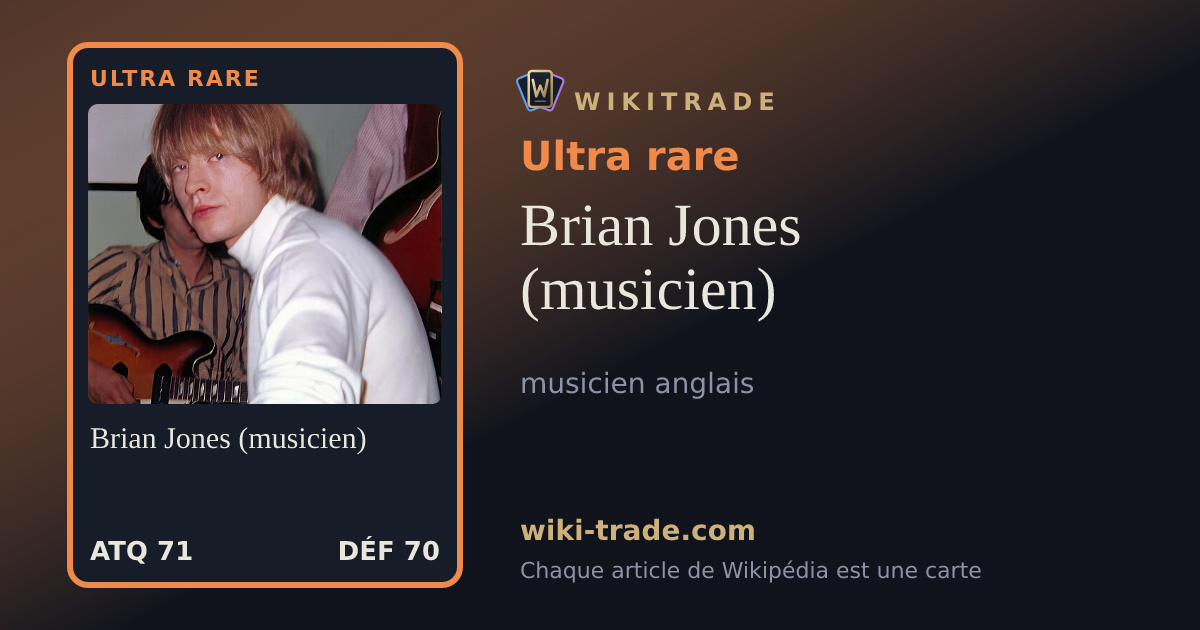 Brian Jones (musicien) — carte Ultra rare