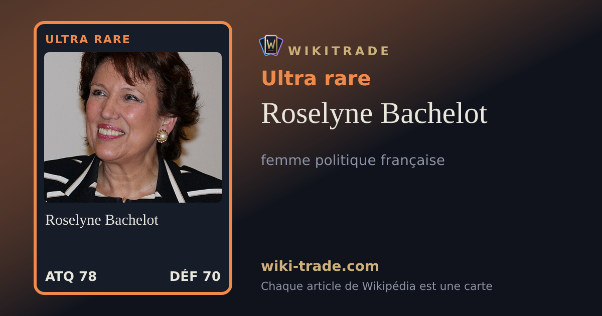 Roselyne Bachelot — carte Ultra rare