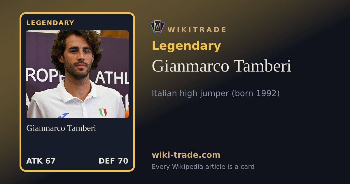 Gianmarco Tamberi — Legendary card
