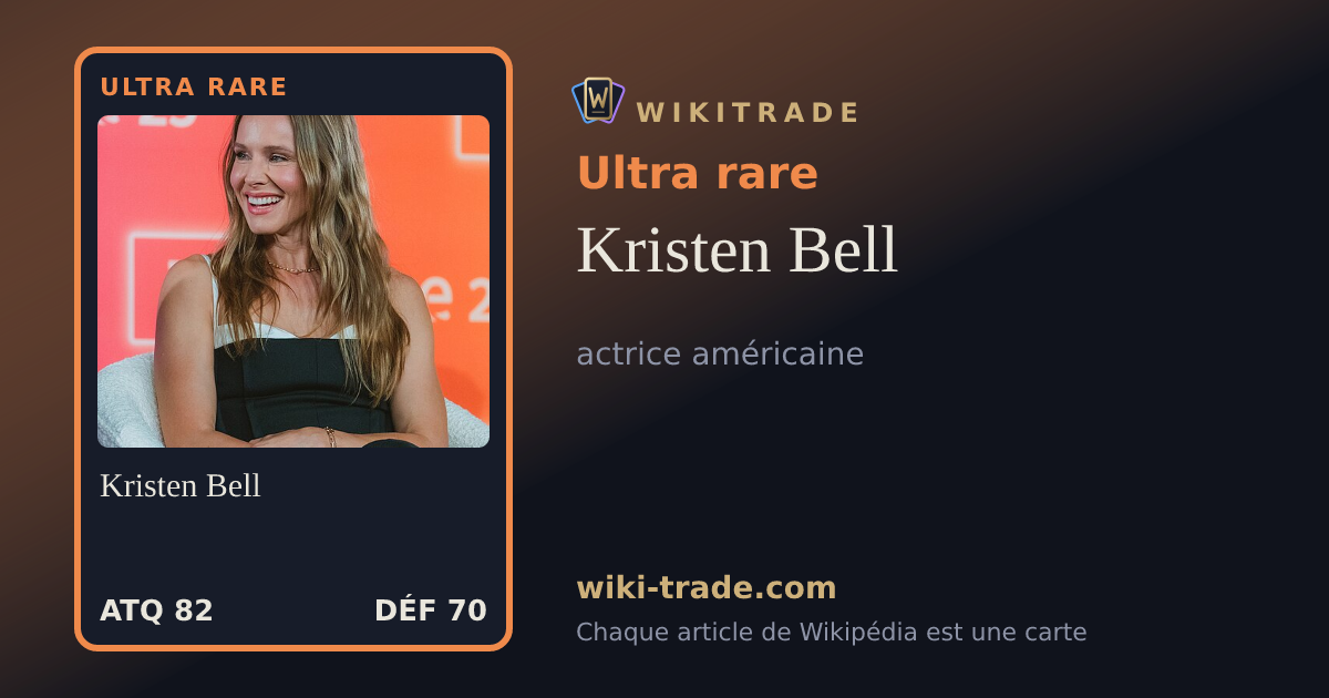 Kristen Bell — carte Ultra rare