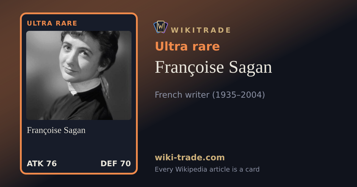 Françoise Sagan — Ultra rare card