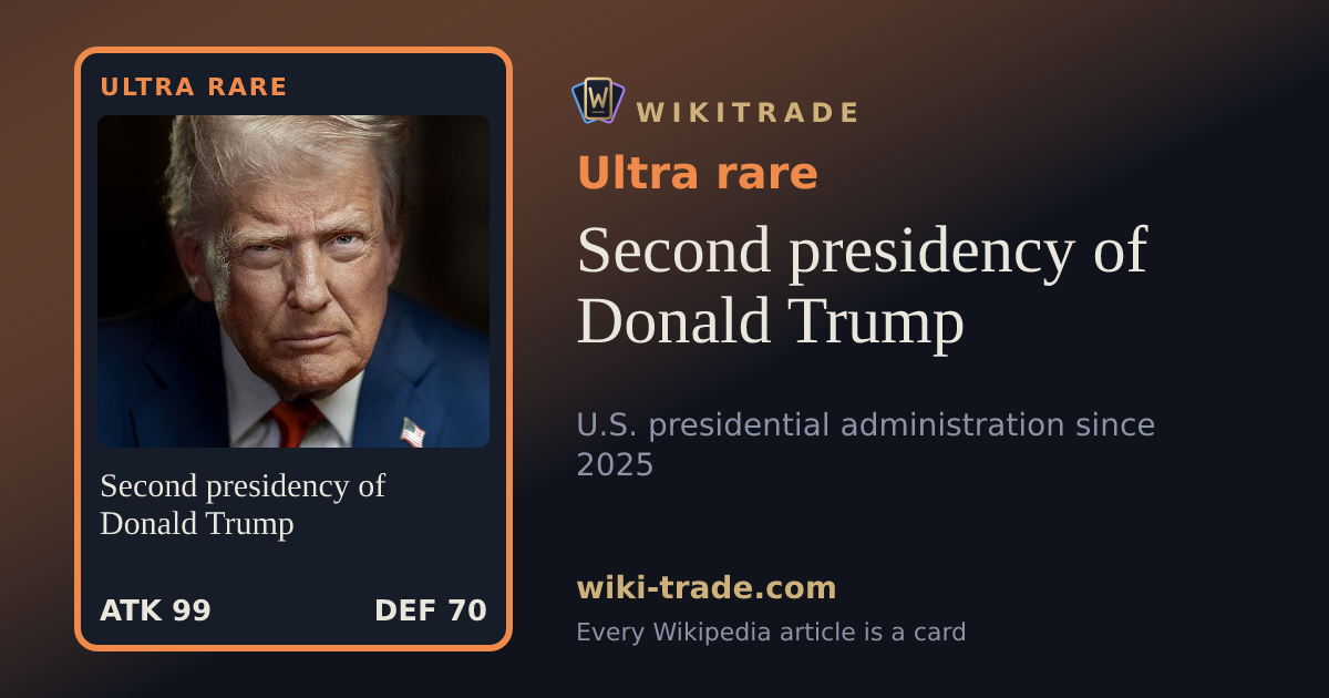Second presidency of Donald Trump — Ultra rare card