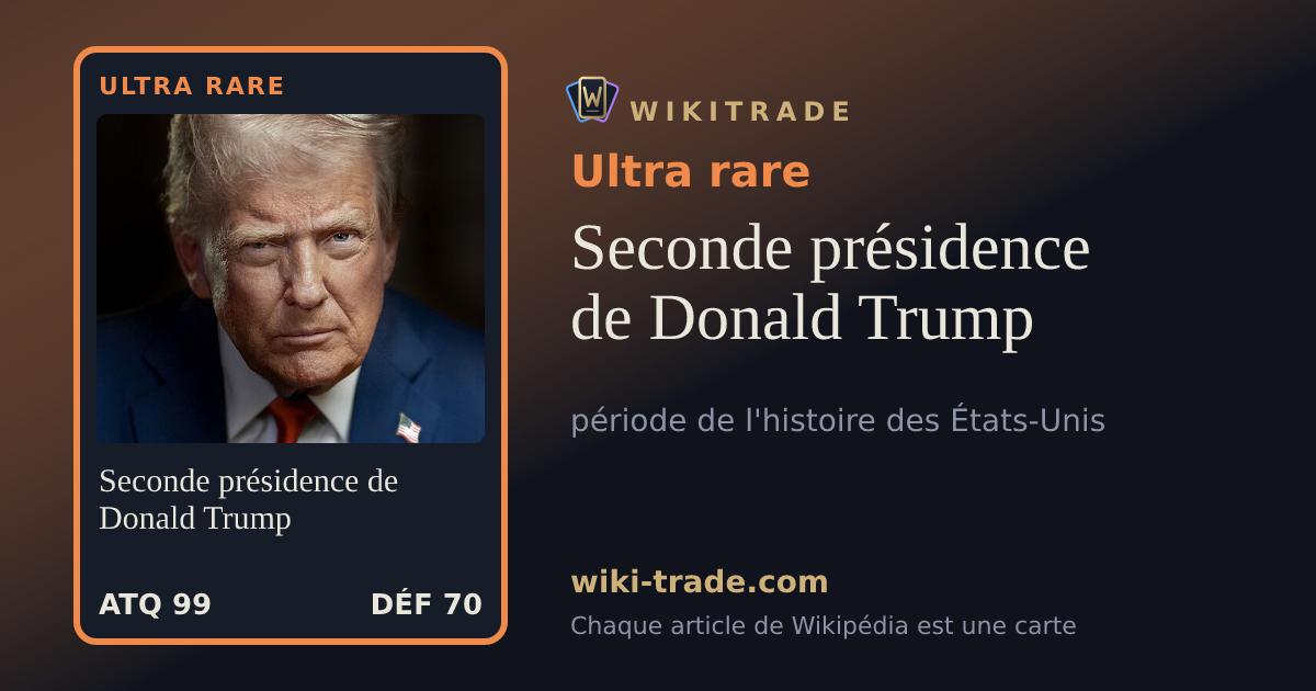 Seconde présidence de Donald Trump — carte Ultra rare