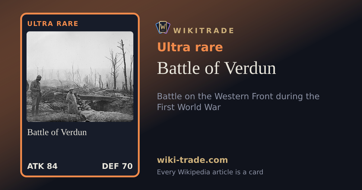 Battle of Verdun — Ultra rare card