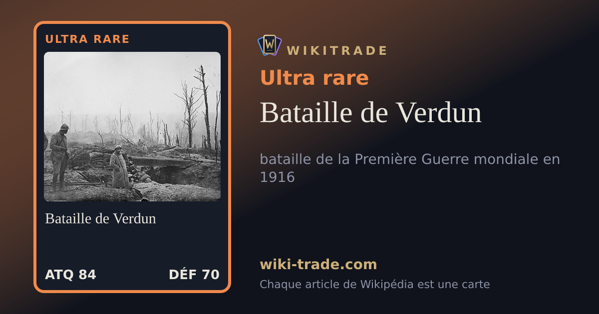 Bataille de Verdun — carte Ultra rare