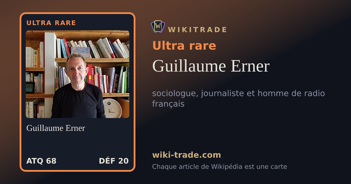 Guillaume Erner — carte Ultra rare