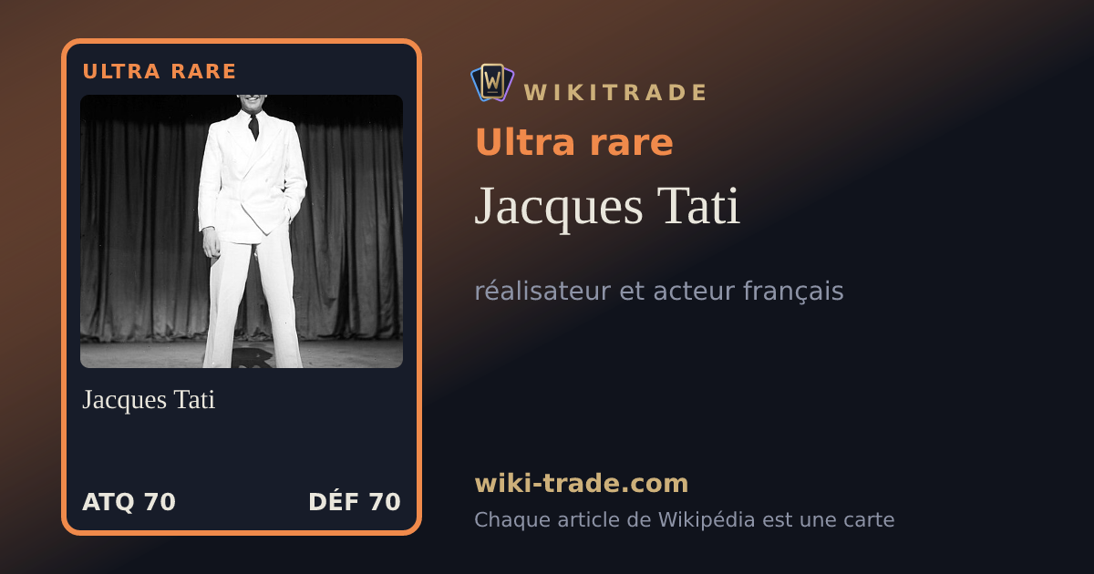 Jacques Tati — carte Ultra rare