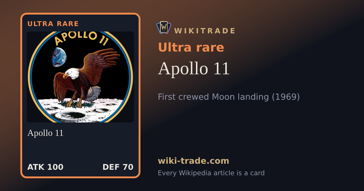 Apollo 11 — Ultra rare card