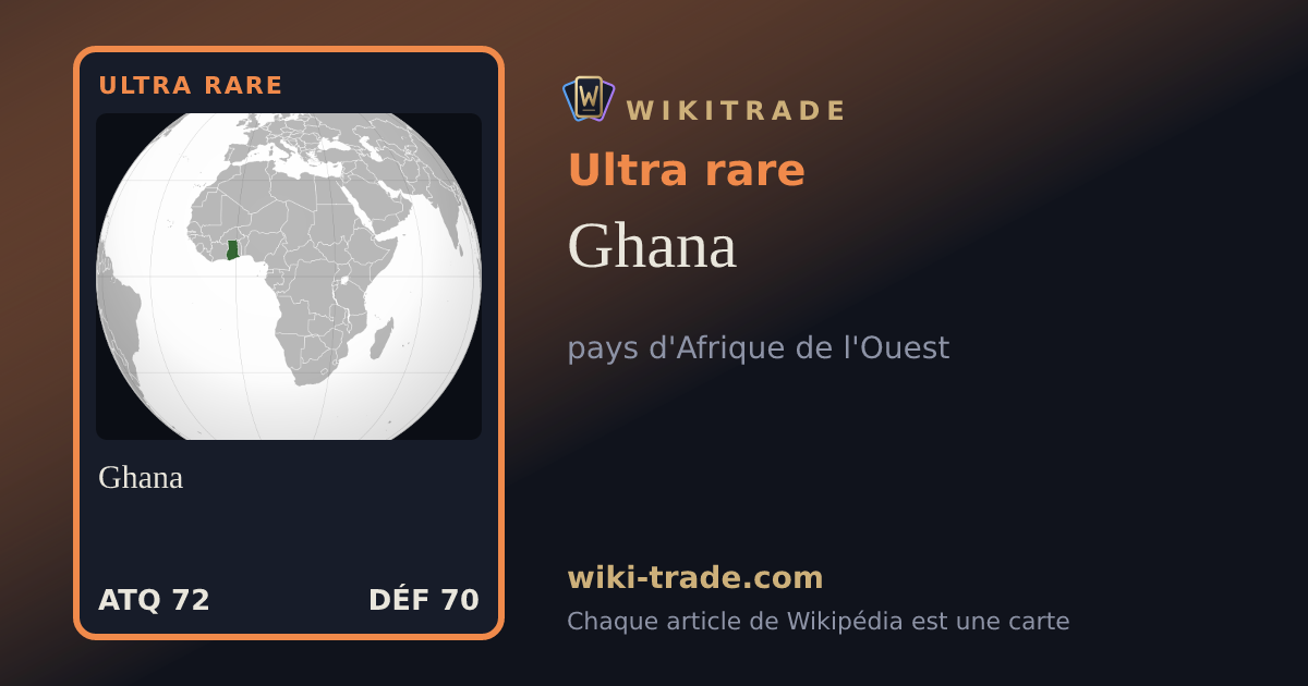 Ghana — carte Ultra rare