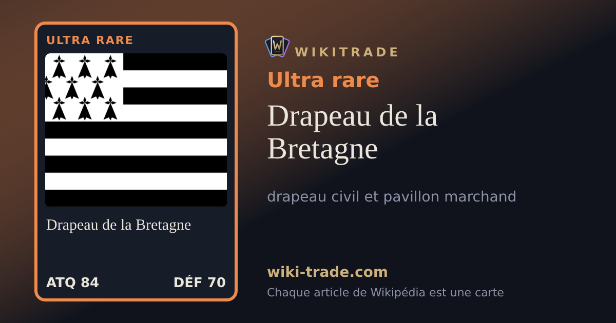 Drapeau de la Bretagne — carte Ultra rare