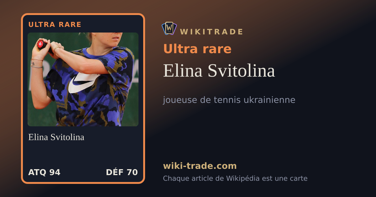 Elina Svitolina — carte Ultra rare