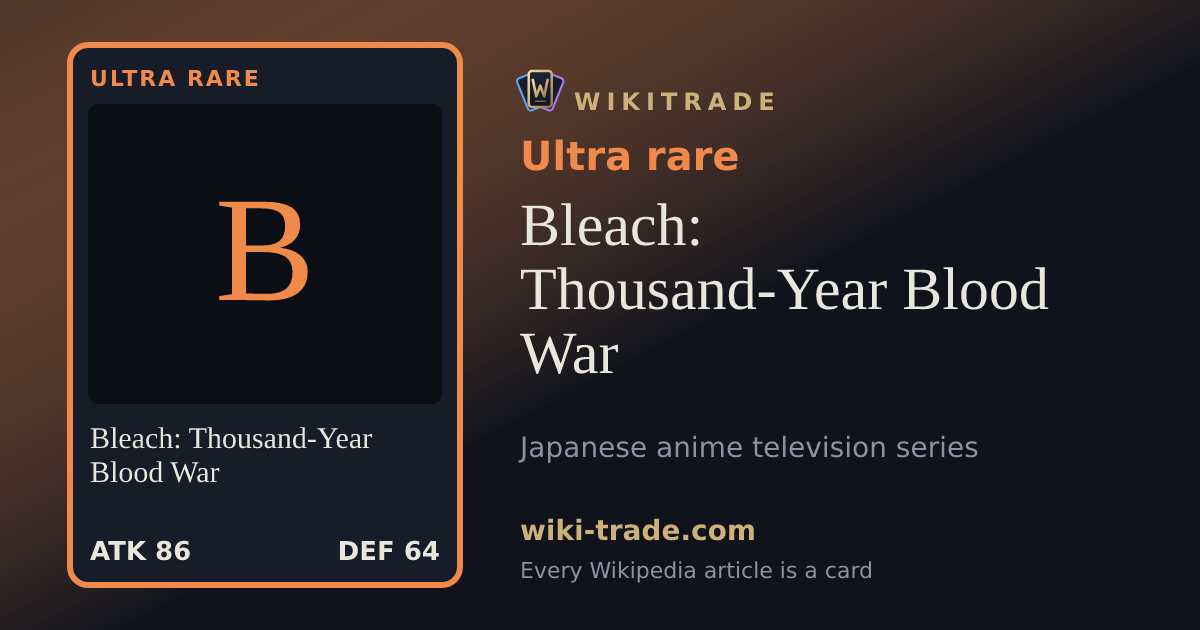 Bleach: Thousand-Year Blood War — Ultra rare card