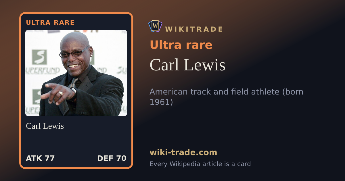 Carl Lewis — Ultra rare card