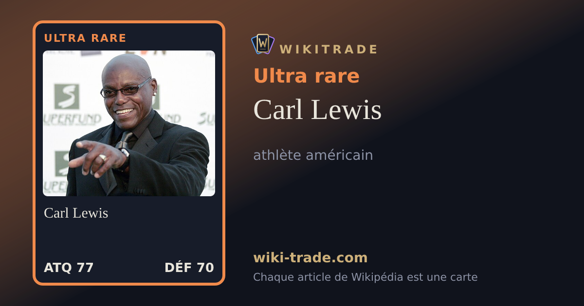 Carl Lewis — carte Ultra rare