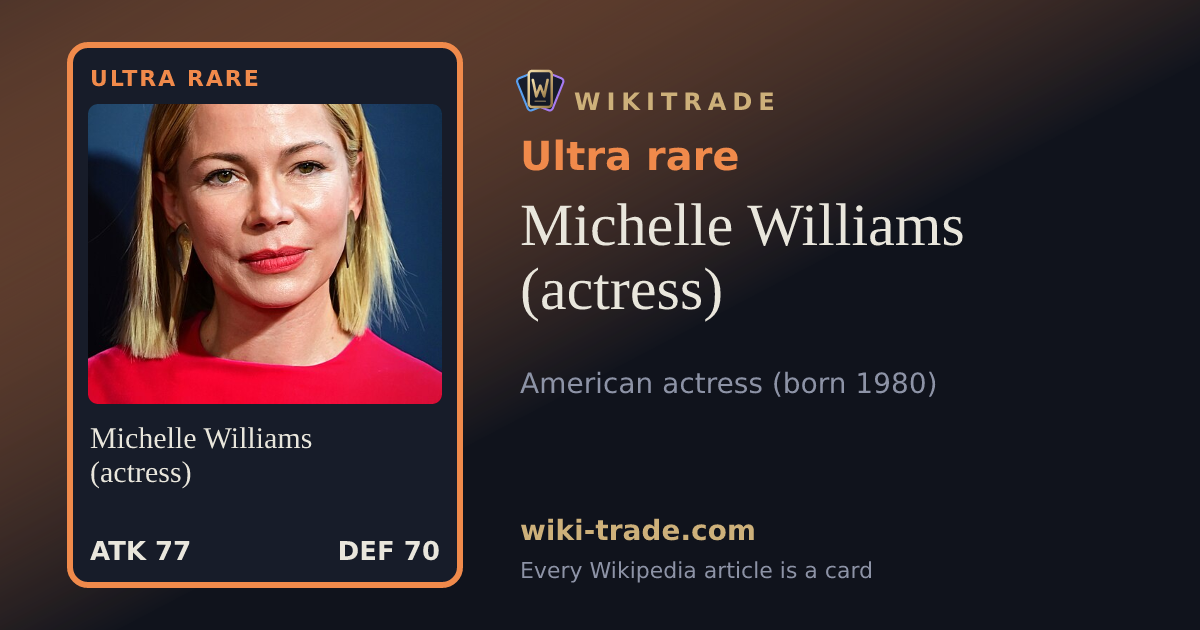 Michelle Williams (actress) — Ultra rare card